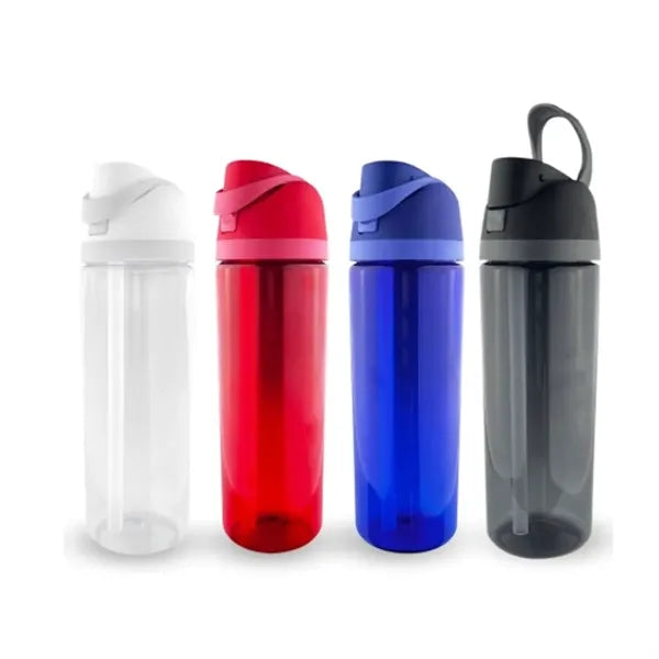 25 oz. Sports Plastic Water Bottle with Flip Lid and Handle