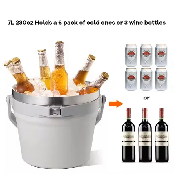 ChillMate 7L Insulated Stainless Ice Bucket