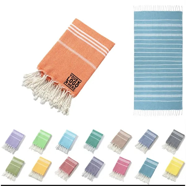 Large Absorbent Cotton Wrap Turkish Tassel Beach Towel