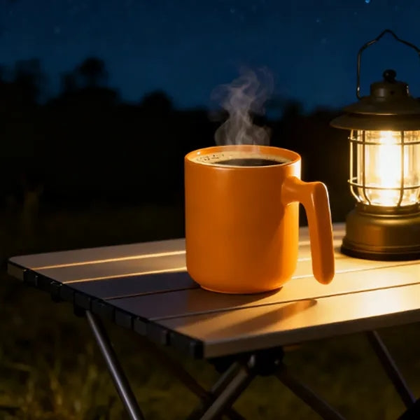 15 oz. Ceramic Mug with Ergonomic Handle Design