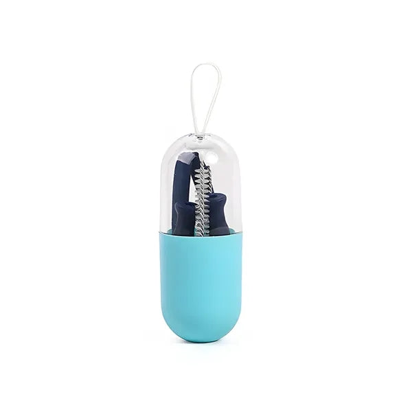 CapsuleSip Collapsible Travel Straw Kit