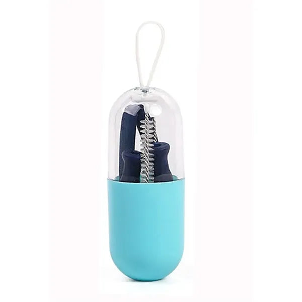CapsuleSip Collapsible Travel Straw Kit