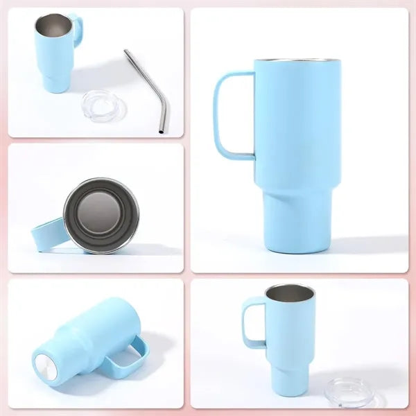 2 oz. Mini Stainless Steel Mug Cup with Straw