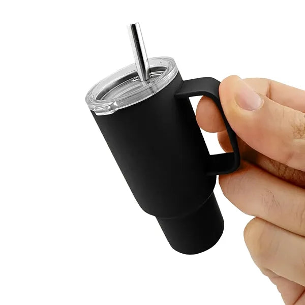 2 oz. Mini Stainless Steel Mug Cup with Straw