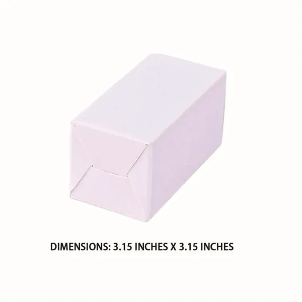 Folding white cardboard box