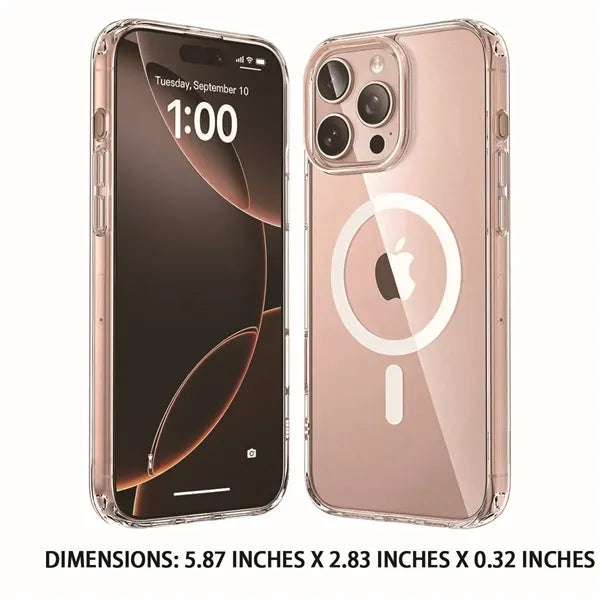 IPhone 17 Transparent Magnetic Phone Case