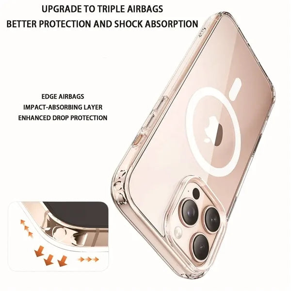 IPhone 17 Transparent Magnetic Phone Case