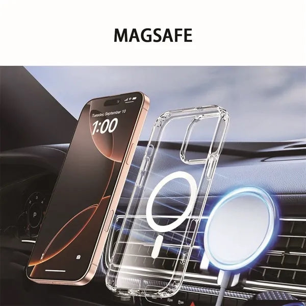 IPhone 17 Transparent Magnetic Phone Case