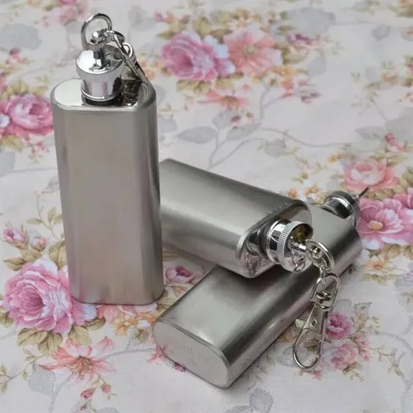 Jims Premium Keychain Flask Stainless Steel 2Oz