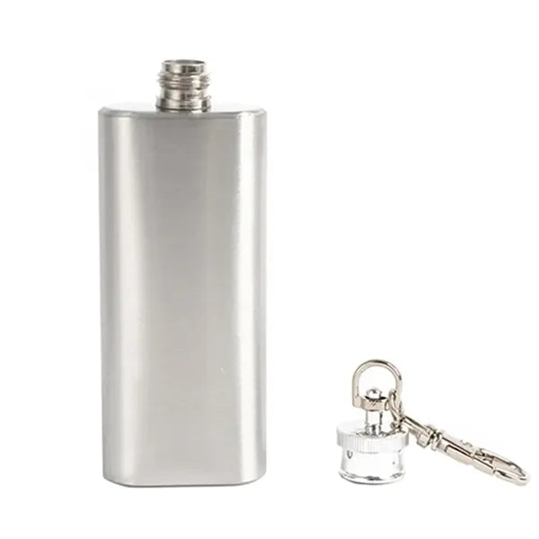 Jims Premium Keychain Flask Stainless Steel 2Oz