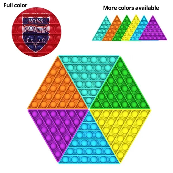 Pop It Fidget Toy - Triangle Full color