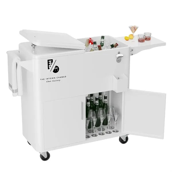 80 QT Patio Cooler with Storage