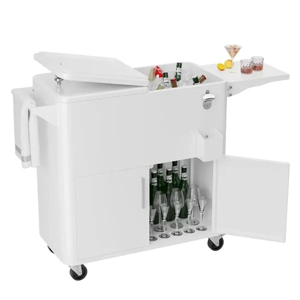 80 QT Patio Cooler with Storage