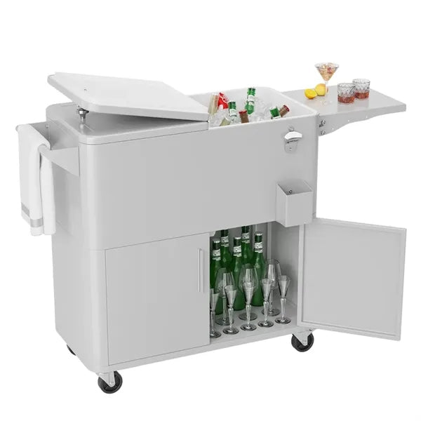 80 QT Patio Cooler with Storage