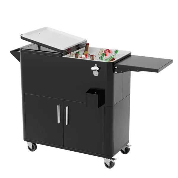 80 QT Patio Cooler with Storage