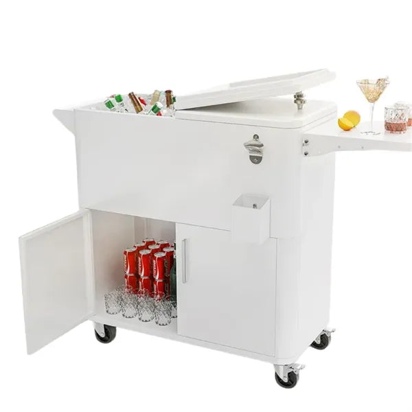 80 QT Patio Cooler with Storage