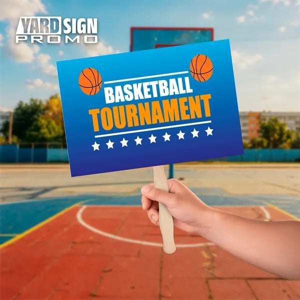 18x12 Custom Outdoor Yard Signs Basketball Tournament