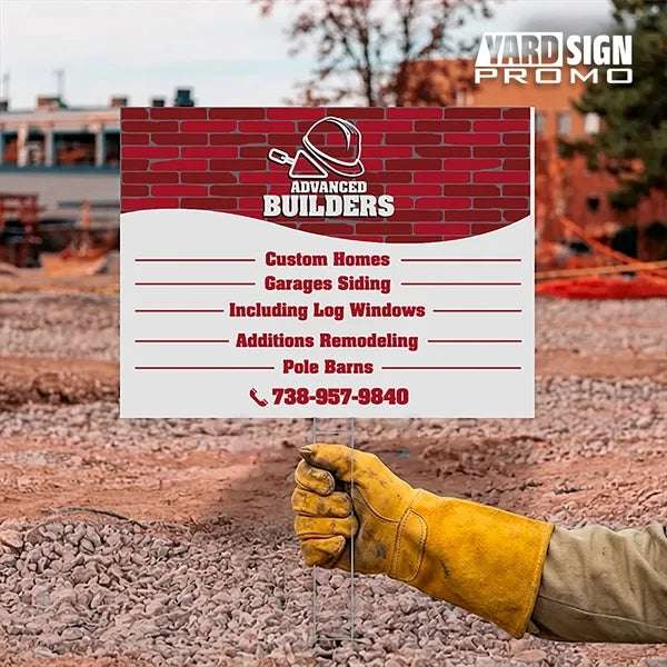 18x24 Custom Outdoor Yard Signs Advance Builders