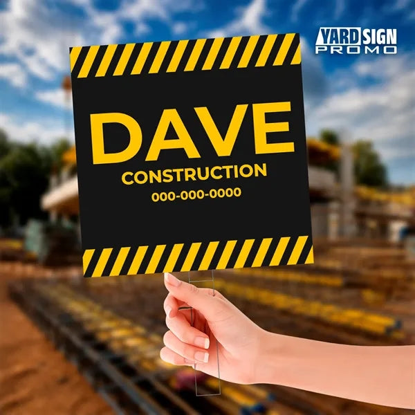 24x24 Custom Outdoor Yard Signs Construction
