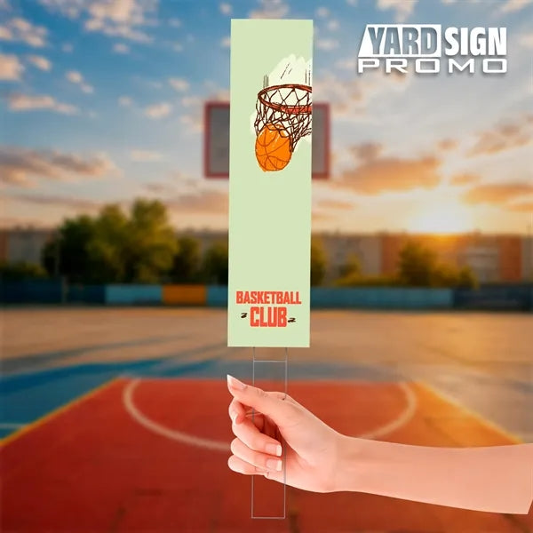 6x24 Custom Outdoor Yard Signs Basketball Club