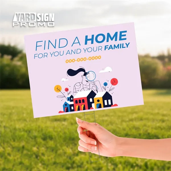 24x18 Custom Outdoor Yard Signs Home For You
