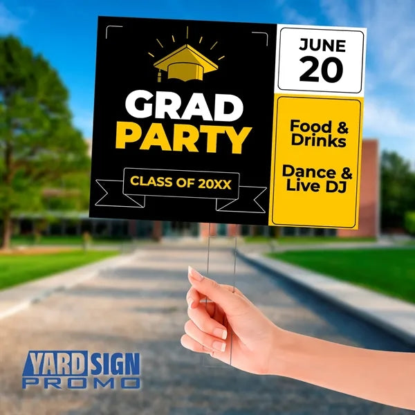 24"x18" Custom Outdoor Yard Signs Graduation