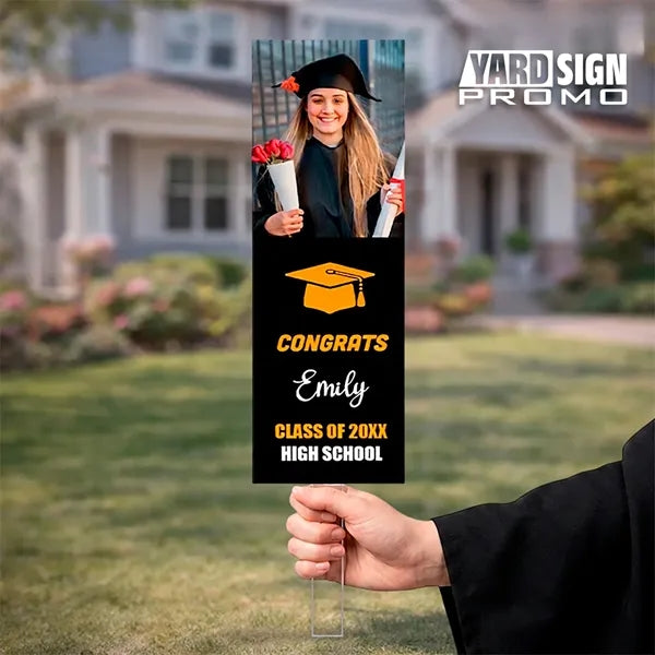 6x18 Custom Outdoor Yard Signs Congrats Emily