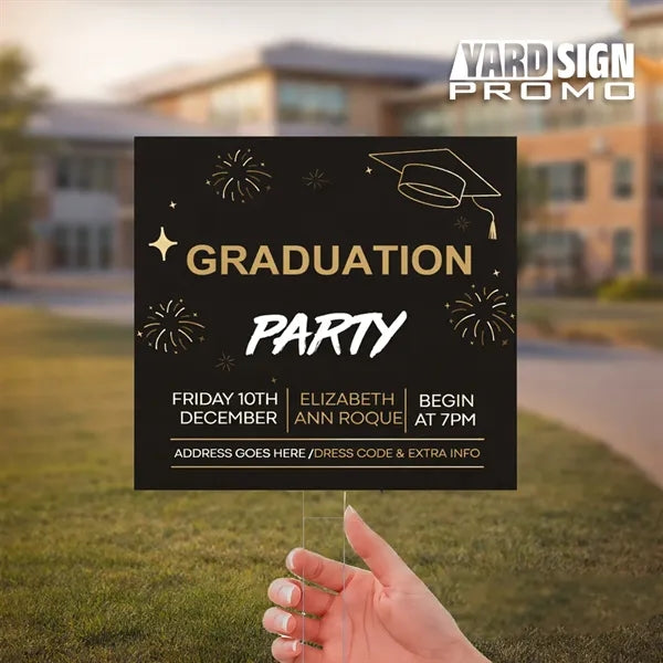 24x24 Custom Outdoor Yard Signs Graduation Party