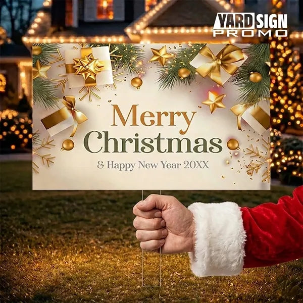18x12 Custom Outdoor Yard Signs Christmas