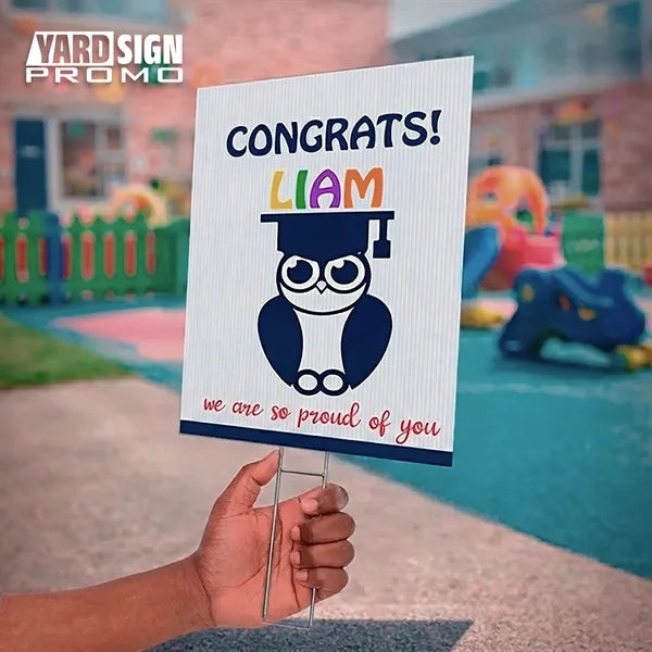 9x12 Custom Outdoor Yard Signs Congrats Liam!