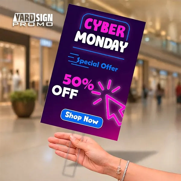 12x18 Custom Outdoor Yard Signs Cyber Monday