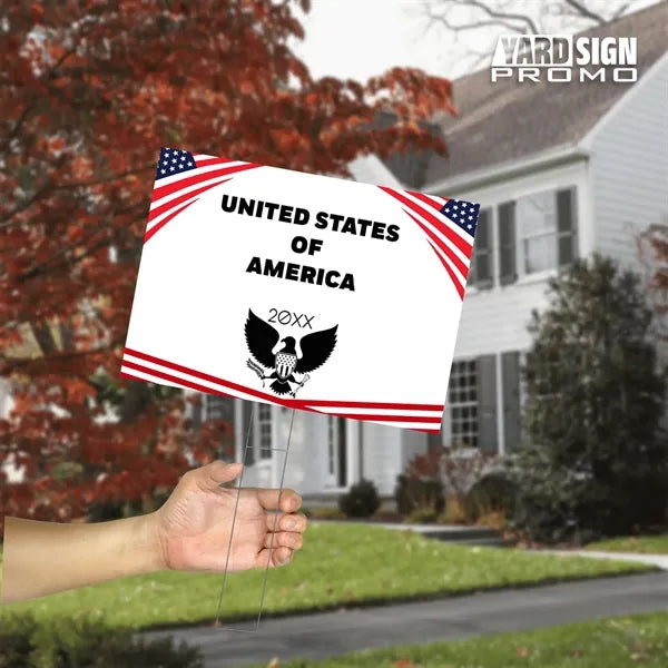 24x18 Custom Outdoor Yard Signs United States Of America