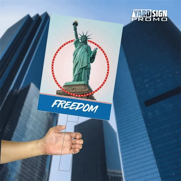 18x24 Custom Outdoor Yard Signs America Freedom