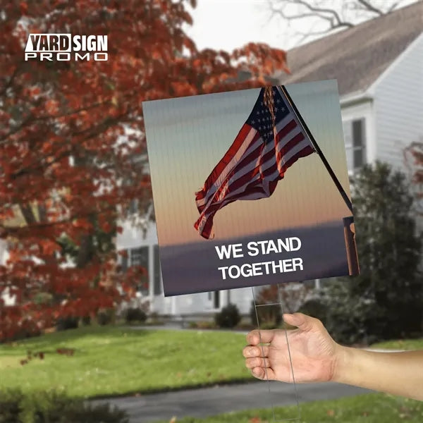12x12 Custom Outdoor Yard Signs We Stand Together