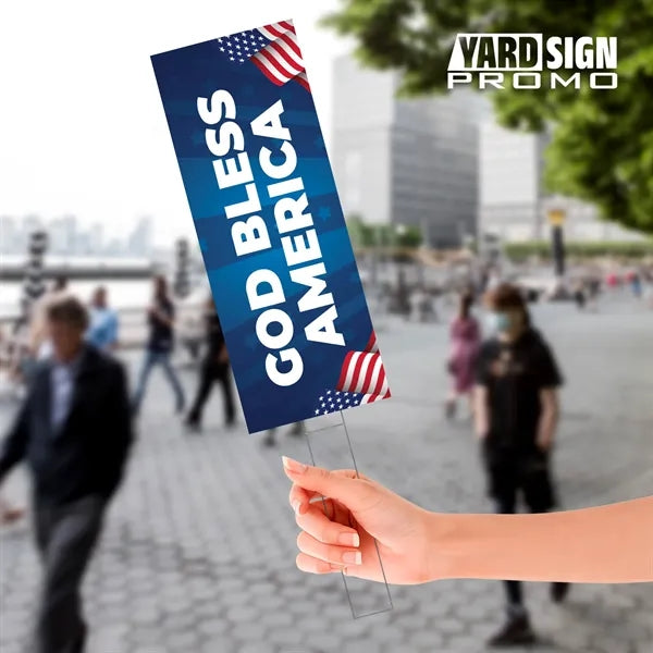 9x24 Custom Outdoor Yard Signs Star Spangled