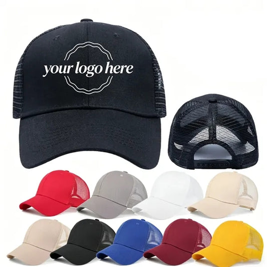 Breathable Sun Protection Mesh Cap Adjustable Baseball Hat