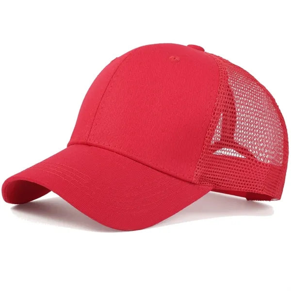 Breathable Sun Protection Mesh Cap Adjustable Baseball Hat
