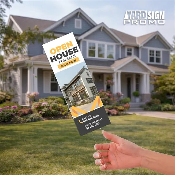 6x18 Custom Outdoor Yard Signs Open House