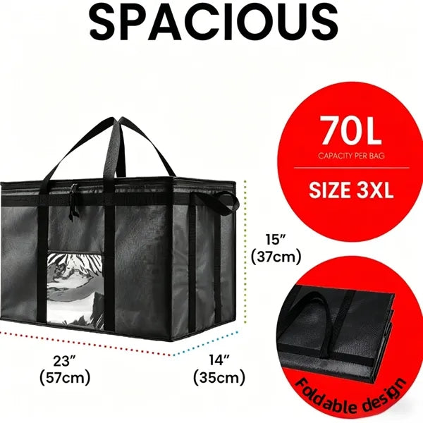 Large Insulated Cooler Tote Bag Leak-Proof