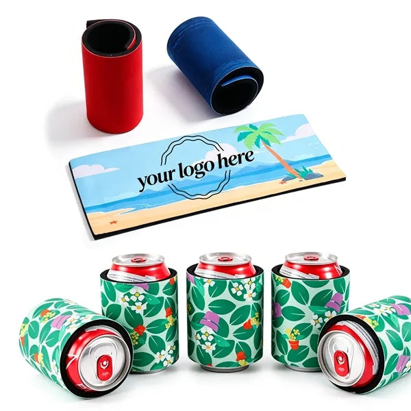 Neoprene Slap Wrap Can Cooler & Beverage Insulator