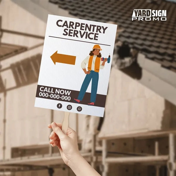18x24 Custom Outdoor Yard Signs Carpentry Service