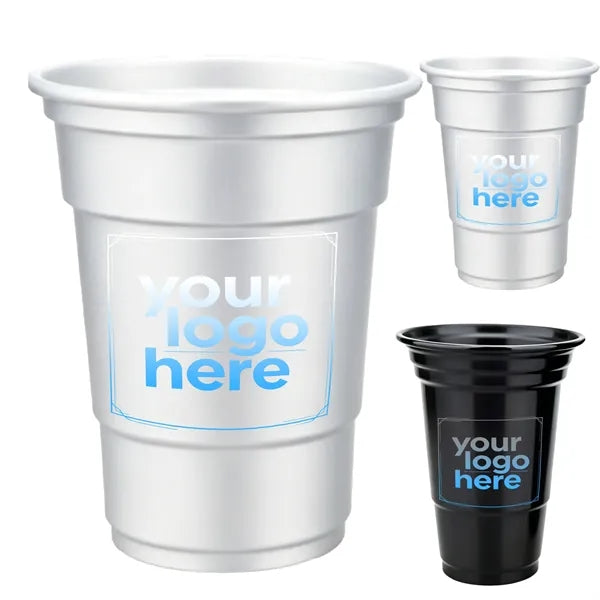 16 oz Cold Color Changing Aluminum Cup, Metal Party Cup