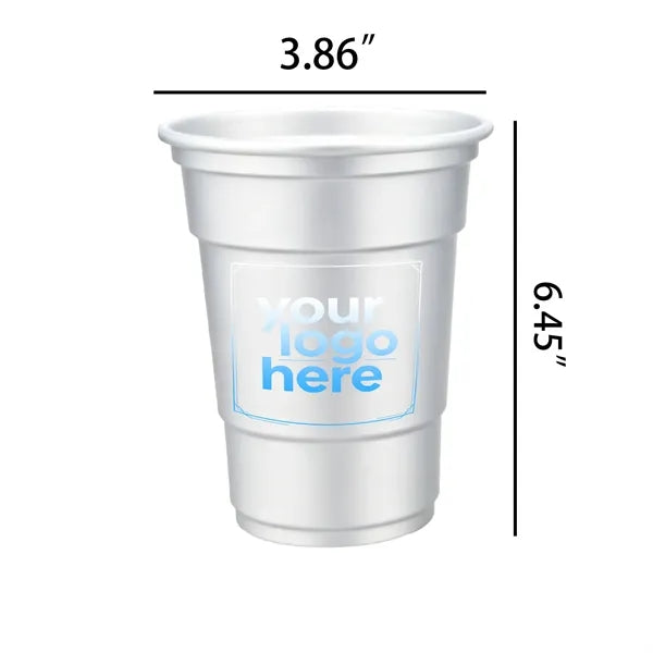 16 oz Cold Color Changing Aluminum Cup, Metal Party Cup
