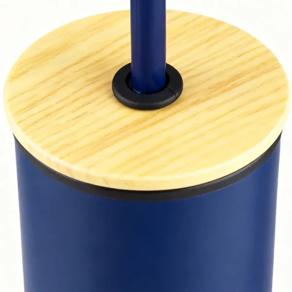 15 oz. Stainless Steel Tumbler with Bamboo Lid & Straw