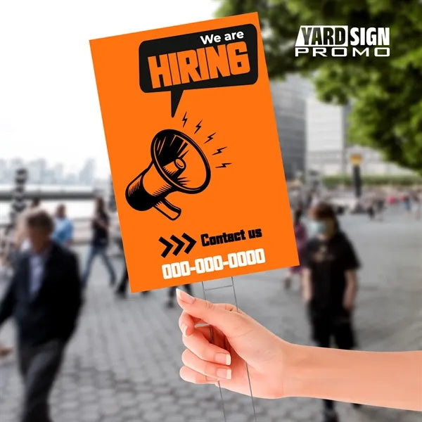 12x18 Custom Outdoor Yard Signs We Are Hiring
