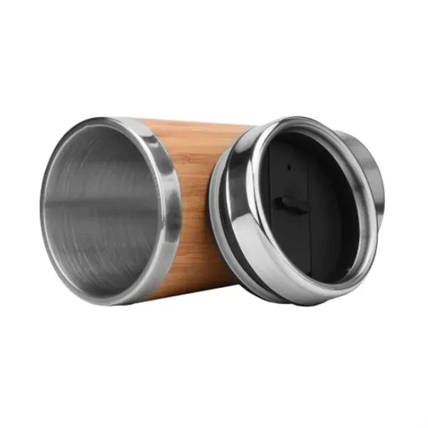 12 oz. Bamboo Stainless Steel Travel Tumbler