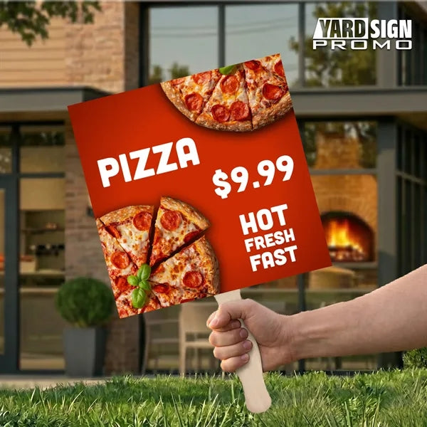 12x12 Custom Outdoor Yard Signs Fresh Pizza