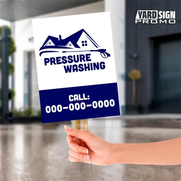 9x12 Custom Outdoor Yard Signs Pressure Wash