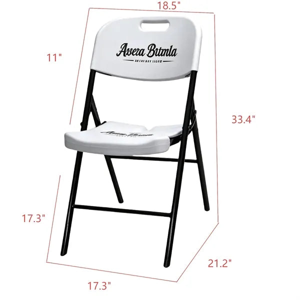 Logo Plastic Folding Stool for Outdoor &