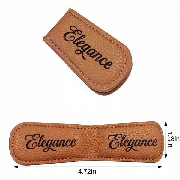 Leather Magnetic Money ClipSlim Cash Holder with Custom Logo